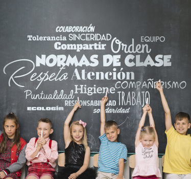 Vinilo educativo normas del centro escolar - TenVinilo