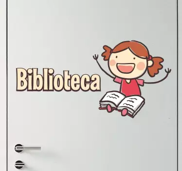 Vinilo para colegios biblioteca - TenVinilo