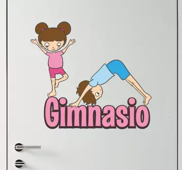 Vinilo para colegios gimnasio - TenVinilo