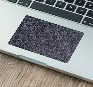 Pegatina para portátil paisley para touchpad - TenVinilo