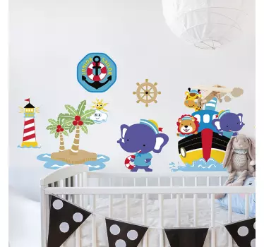 Vinilo para niños de Arca de Noé - TenVinilo