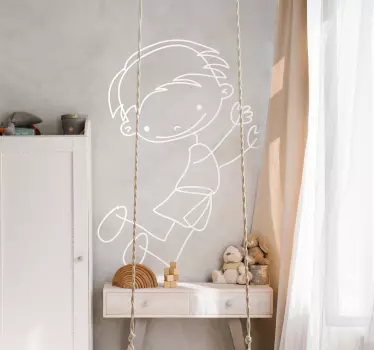 Vinilo para niños gran salto - TenVinilo