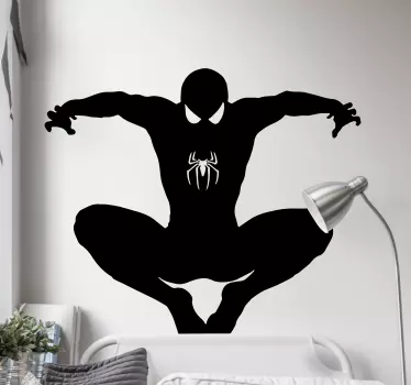 Vinilo infantil Spiderman saltando - TenVinilo