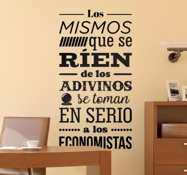 Vinilo para oficina economía - TenVinilo