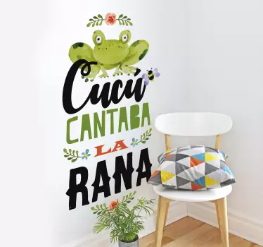Vinilo infantil canción cu cu cantaba la rana - TenVinilo