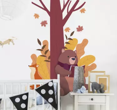 Vinilo pared infantil creaturas fantásticas - TenVinilo