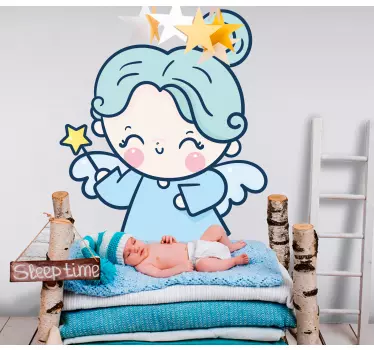 Vinilo pared infantil ilustración de Ángel linda - TenVinilo