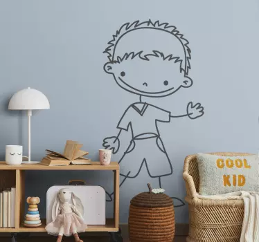 Vinilo pared infantil ilustraciones infantiles caprichosas - TenVinilo
