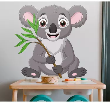 Vinilo pared infantil koala alegre - TenVinilo