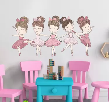 Vinilo infantil bailarina de ballet - TenVinilo