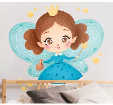 Vinilo pared infantil princesa de cuento - TenVinilo