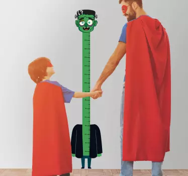Pegatina Halloween medidor monstruo - TenVinilo