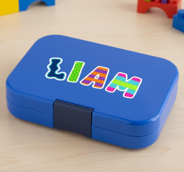 Vinilo infantil con letras personalizadas divertidas - TenVinilo