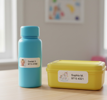 Vinilo infantil etiqueta personalizada para niños - TenVinilo