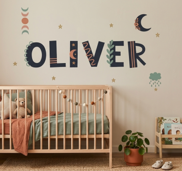 Vinilo infantil gráfico personalizado para habitaciones - TenVinilo