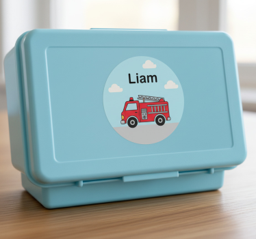Vinilo infantil ayudantes personalizados para lonchera - TenVinilo