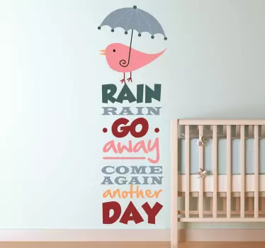 Vinilo rain rain go away - TenVinilo