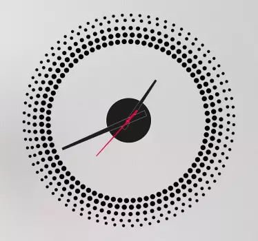 Vinilo reloj pared degradado círculos - TenVinilo