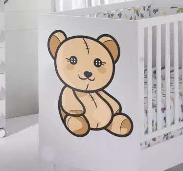 Vinilos ositos infantil color marrón - TenVinilo