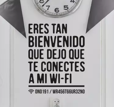 Vinilos para salón conexión WiFi - TenVinilo