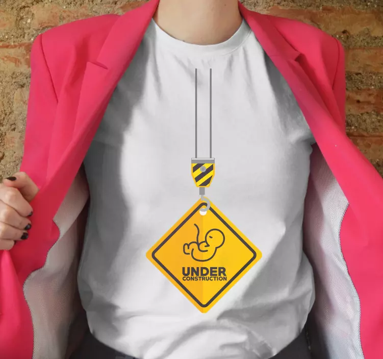 Camiseta bebé Zona de construcción de bebés - TenVinilo