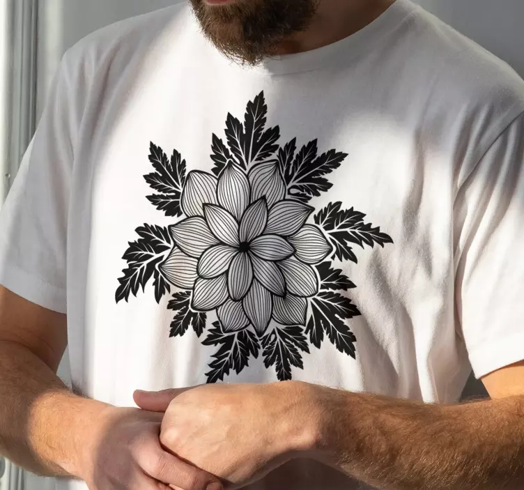 Camiseta con estampado floral de paisley - TenVinilo