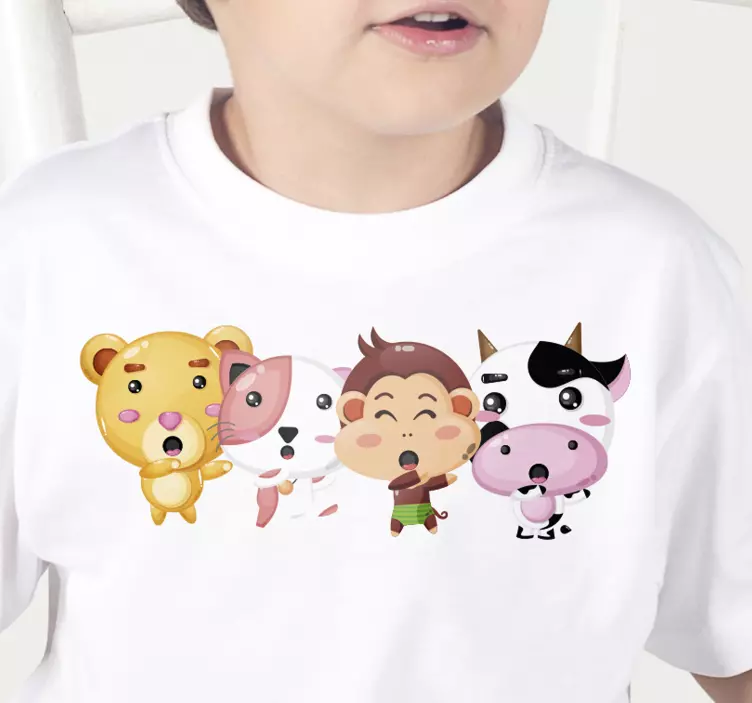 Doblaje de animales camiseta personalizada - TenVinilo
