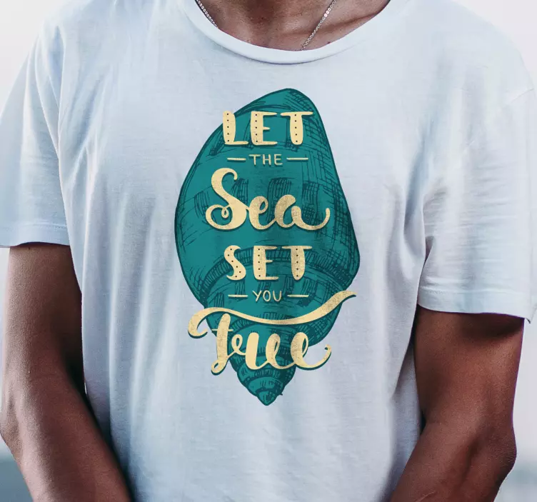 Camiseta deja que el mar te libere - TenVinilo
