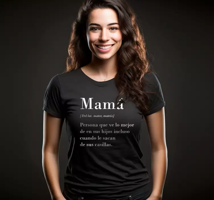 Camiseta para madres Definición de mamá - TenVinilo