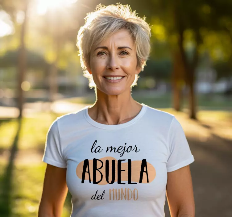 Camiseta el mejor abuela textoEl mejor texto de abuela - TenVinilo