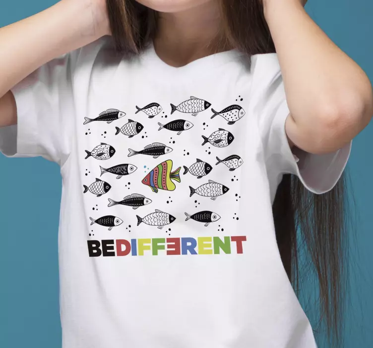 Camiseta niños con estampado de peces - TenVinilo