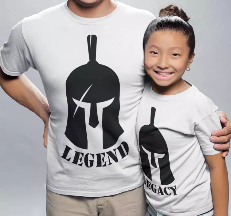 Camiseta padre e hijos Legend and Legacy - TenVinilo