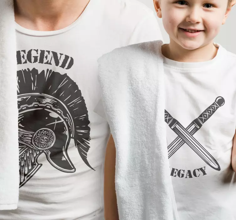 Camiseta padre e hijo Leyenda y legado - TenVinilo