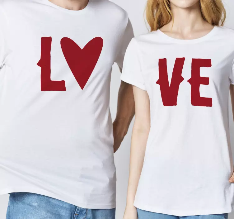 Camisetas parejas Amor - TenVinilo