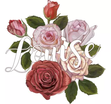 Camiseta vintage con rosas personalizada - TenVinilo