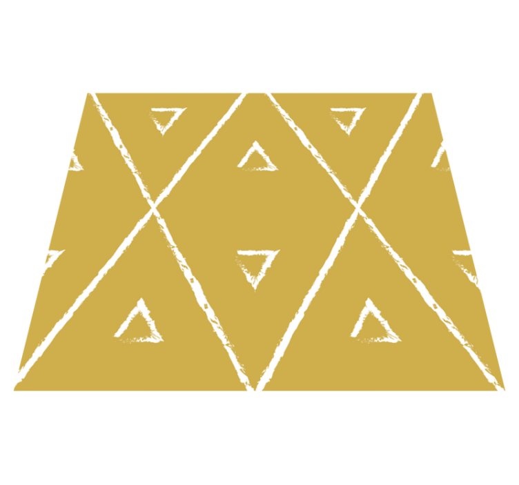 Alfombra vinílica amarilla patrón de rombo geométrico - TenVinilo