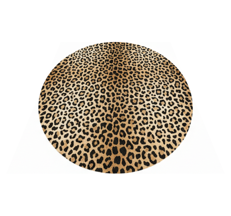 Alfombra vinílica salón estampado de pantera - TenVinilo