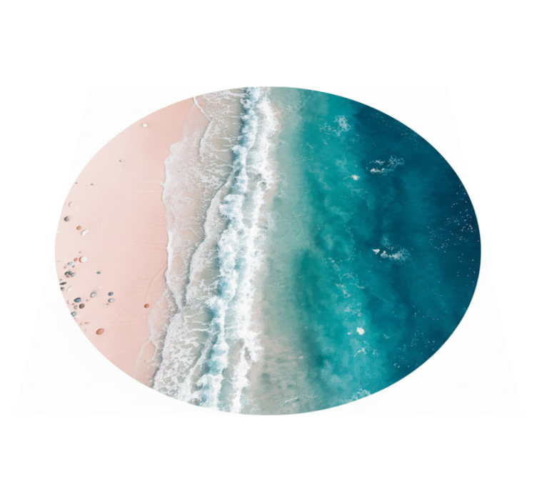 Alfombra vinílica salón el ciclo de la playa - TenVinilo