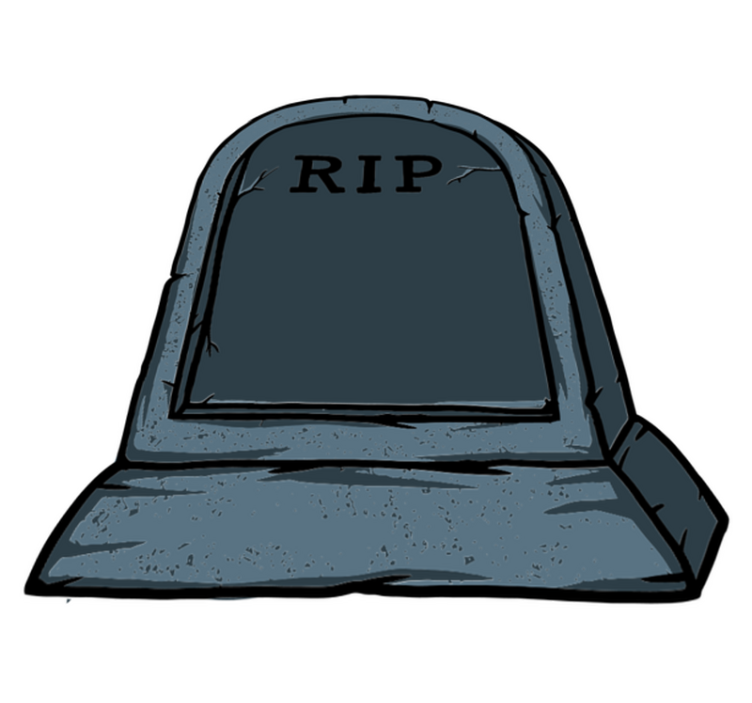 Alfombra vinílica halloween tumba extraña y inusual - TenVinilo