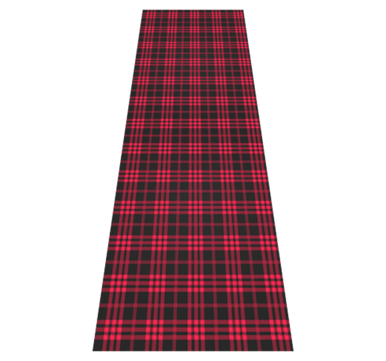 Alfombra vinílica navidad patrón tartan navidad - TenVinilo