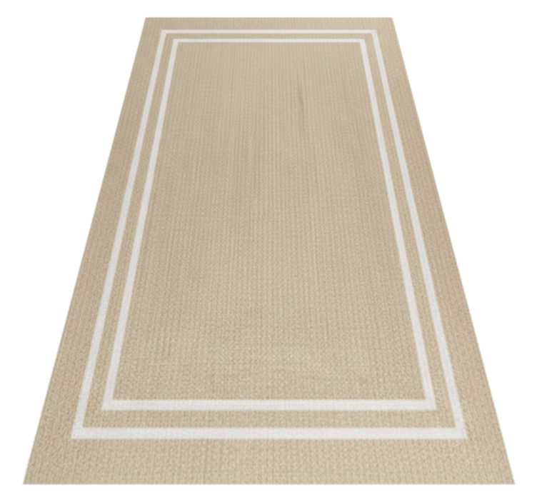 Alfombra vinílica minimalista textura natural tejida - TenVinilo