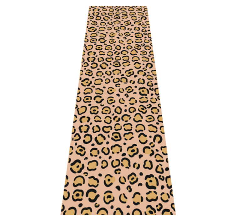 Alfombra vinílica animal print leopardo pastel - TenVinilo