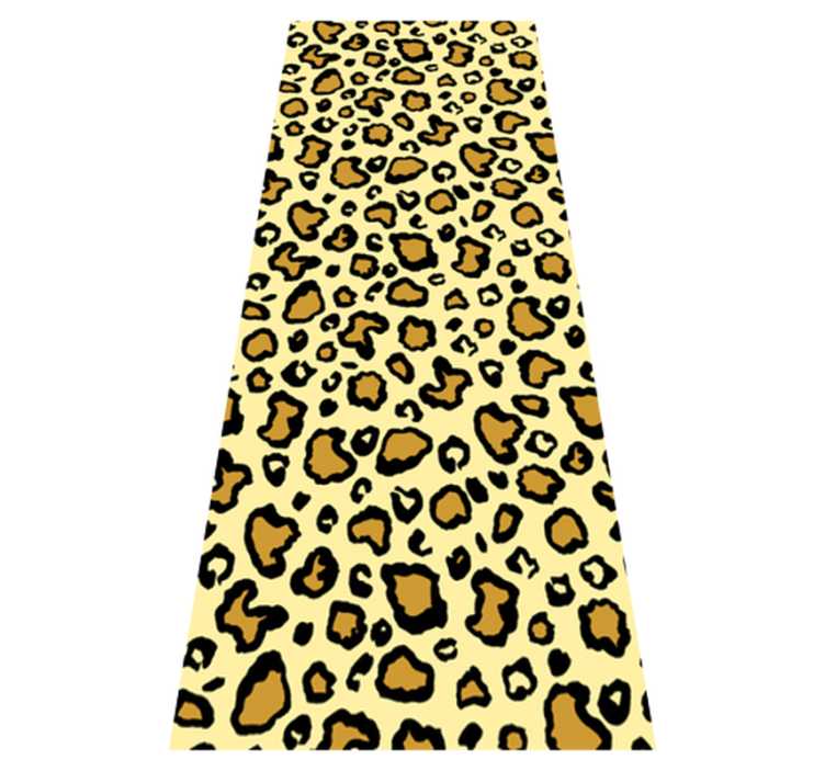 Alfombra vinílica animal print patrón clásico leopardo - TenVinilo