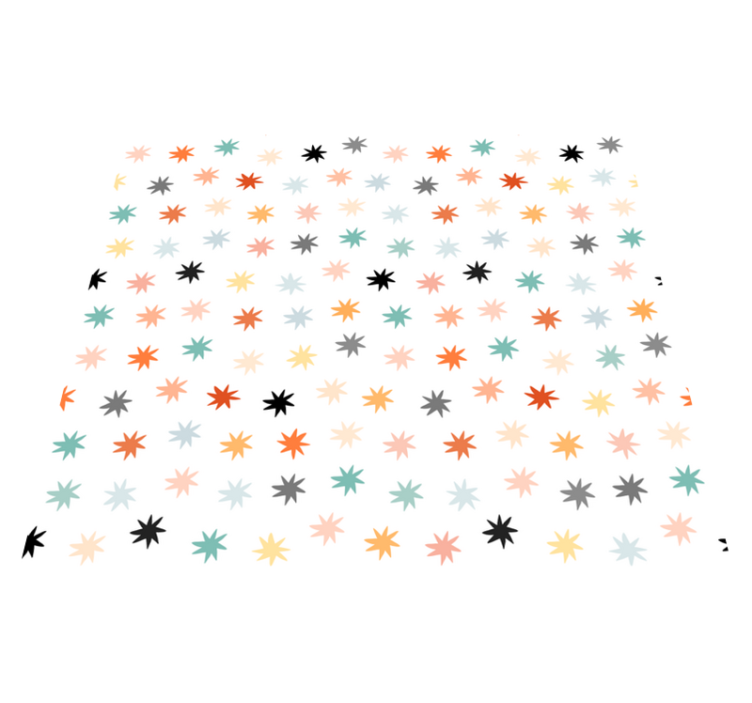 Alfombra vinílica estrellas patrón de estrellas geométrico - TenVinilo