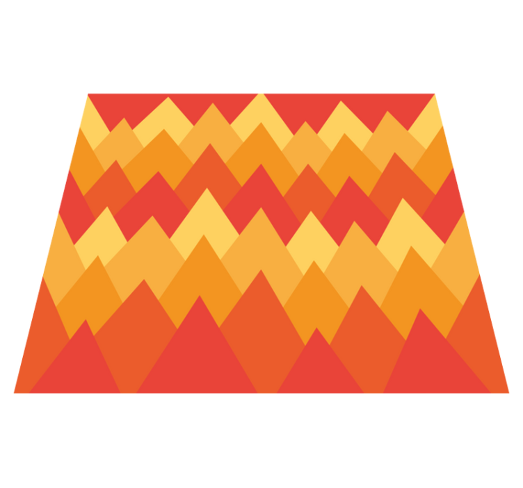 Alfombra vinílica geométrica montañas abstractas - TenVinilo