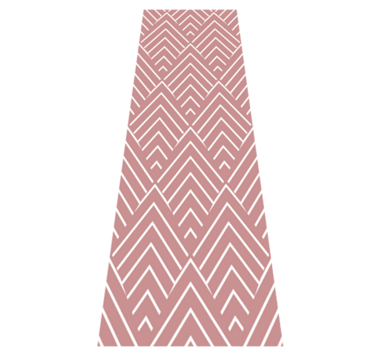 Alfombra vinílica geométrica de rombos y hexágonos rojos - TenVinilo