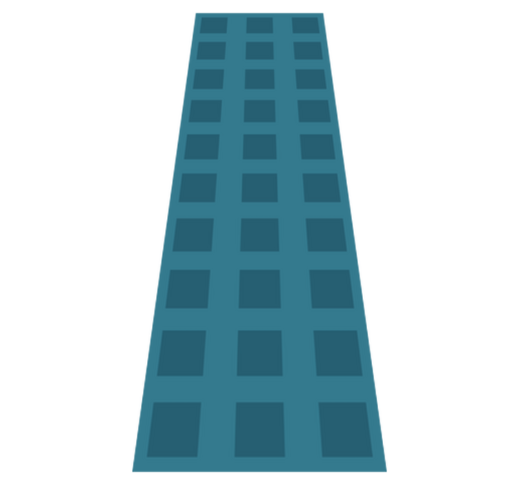 Alfombra vinílica geométrica patrón azul con cuadrados - TenVinilo