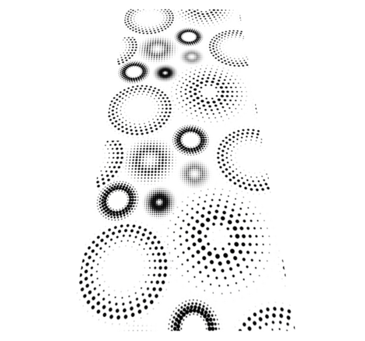 Alfombra vinílica geométrica lunares sin costuras - TenVinilo