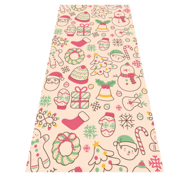 Alfombra vinílica navidad luces navideñas - TenVinilo