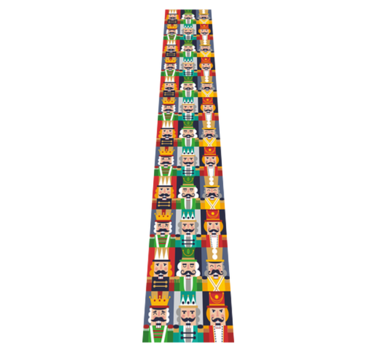 Alfombra vinílica navidad marcos de cascanueces - TenVinilo